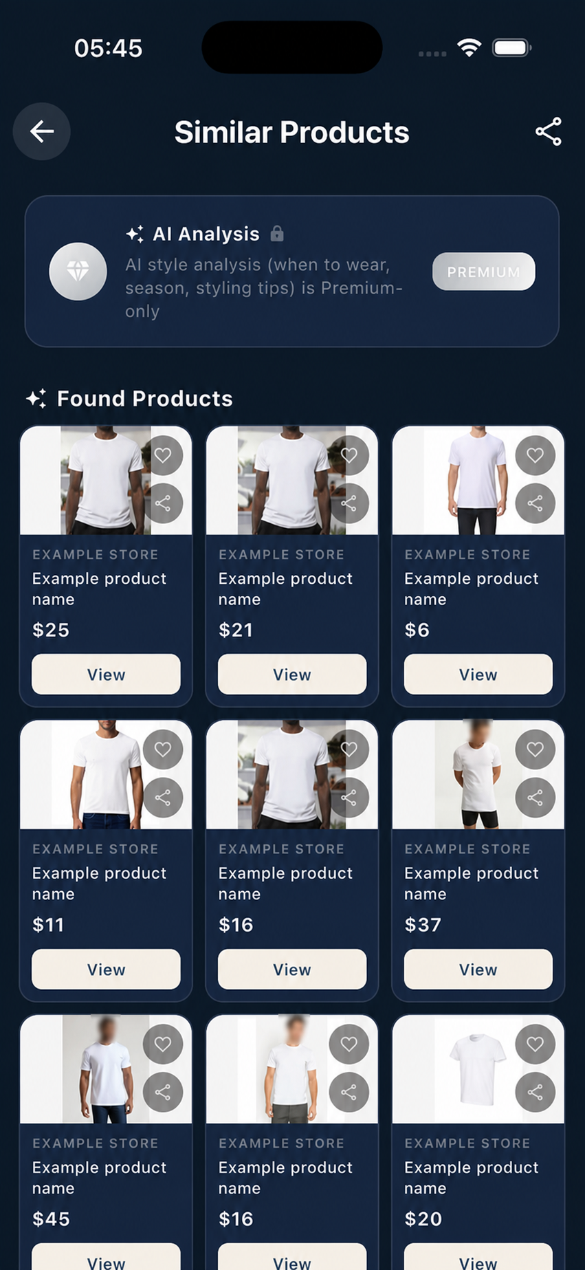FindWear — similar products with prices and stores